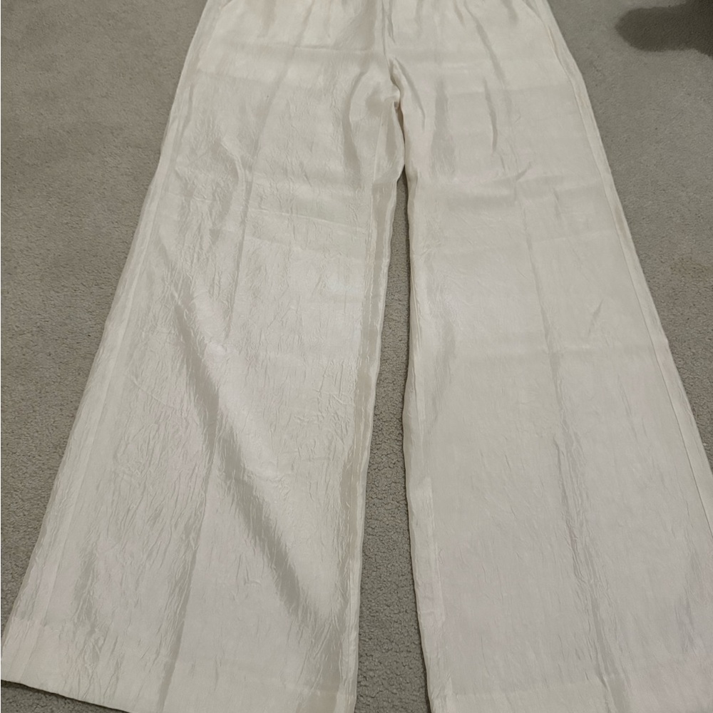 NWT J Crew Stratus Textured Satin Pants size Small